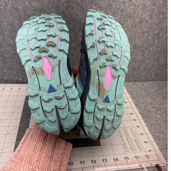 Brooks Cascadia 16 Black Teal Blue Trail Running Athletic Sneaker Shoe Women 9.5 - Picture 6 of 11